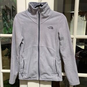 The North Face Light Gray Fleece Jacket Women’s Small